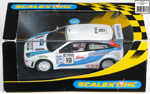 Scalextric C2343 Ford Focus WRC - #19 Vepsäläinen. DNF, Rally Finland 2000. Tapio Laukkanen / Kaj Lindström - 12