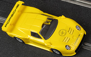 Scalextric C2449 Porsche 911 GT1 - Yellow. Scalextric Collectors Club model 2002 - 04