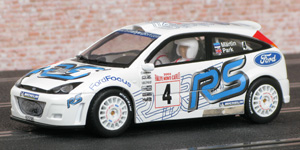 Scalextric C2489 Ford Focus WRC - #4 Ford RS. 4th place, Rallye Monte-Carlo 2003. Markko Märtin / Michael Park - 01