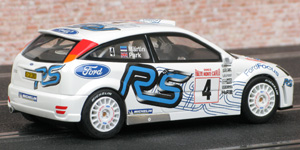 Scalextric C2489 Ford Focus WRC - #4 Ford RS. 4th place, Rallye Monte-Carlo 2003. Markko Märtin / Michael Park - 02