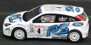 Scalextric C2489 Ford Focus WRC - #4 Ford RS. 4th place, Rallye Monte-Carlo 2003. Markko Märtin / Michael Park - 06