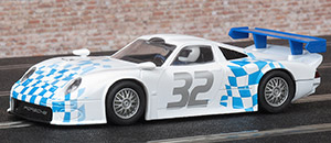 Scalextric C2535 Porsche 911 GT1 - #32 white & blue car from Toys R Us exclusive set C1124 "GT Pursuit"