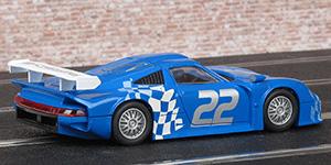 Scalextric C2536 Porsche 911 GT1 - #22 blue & white car from Toys R Us exclusive set C1124 "GT Pursuit" - 02