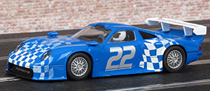 Scalextric C2536 Porsche 911 GT1 - #22 blue & white car from Toys R Us exclusive set C1124 "GT Pursuit"