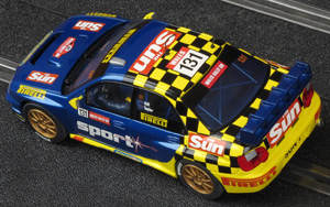 Scalextric C2550 Subaru Impreza WRC - #131 The Sun/Pirelli/Scalextric. 35th place, Wales Rally GB 2003. Rob Gill / Nick Taylor - 08
