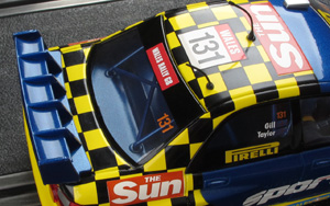 Scalextric C2550 Subaru Impreza WRC - #131 The Sun/Pirelli/Scalextric. 35th place, Wales Rally GB 2003. Rob Gill / Nick Taylor - 09