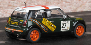 Scalextric C2562 Mini Cooper - No.27 Kingdom Estates / Robert Stern Mini. 3rd place, John Cooper Challenge 2003. Dominic Yarnold - 02