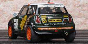 Scalextric C2562 Mini Cooper - No.27 Kingdom Estates / Robert Stern Mini. 3rd place, John Cooper Challenge 2003. Dominic Yarnold - 04