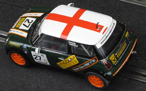 Scalextric C2562 Mini Cooper - No.27 Kingdom Estates / Robert Stern Mini. 3rd place, John Cooper Challenge 2003. Dominic Yarnold - 08