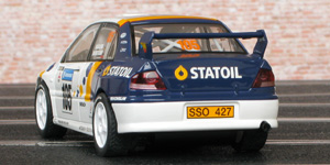 Scalextric C2588 Mitsubishi Lancer Evo 7 WRC - #105 Statoil. 21st place, Swedish Rally 2003. Kenneth Bäcklund / Bosse Holmstrand - 04