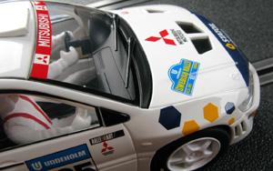 Scalextric C2588 Mitsubishi Lancer Evo 7 WRC - #105 Statoil. 21st place, Swedish Rally 2003. Kenneth Bäcklund / Bosse Holmstrand - 09