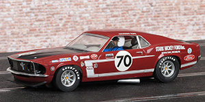 Scalextric C2656 - 1969 Ford Boss 302 Mustang. #70 Stark Hickey Ford Inc. Warren Tope, Trans-Am 1970 - 01