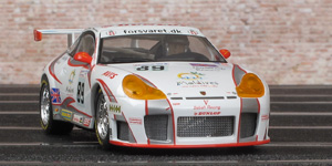 Scalextric C2730 Porsche 911 GT3 R - #89 Sebah Automotive. 19th place, Le Mans 24 Hours 2005. Thorkild Thyrring / Pierre Ehret / Lars Erik Nielsen - 03