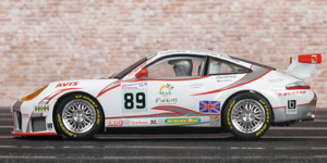 Scalextric C2730 Porsche 911 GT3 R - #89 Sebah Automotive. 19th place, Le Mans 24 Hours 2005. Thorkild Thyrring / Pierre Ehret / Lars Erik Nielsen - 06