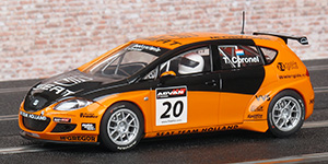 Scalextric C2762 Seat Leon - #20 Seat/McGregor. GR Asia; World Touring Car Championship 2006. Tom Coronel - 01