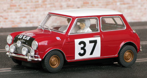 Scalextric C2919 Morris Mini Cooper S - #37. Winner, Monte Carlo Rally 1967. Paddy Hopkirk, Henry Liddon - 01