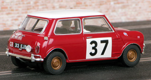 Scalextric C2919 Morris Mini Cooper S - #37. Winner, Monte Carlo Rally 1967. Paddy Hopkirk, Henry Liddon - 02