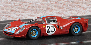 Scalextric C3028 Ferrari 330 P4 (412 P) - #23 Maranello Concessionaires. DNF, Le Mans 24 Hours 1967. Richard Attwood / Piers Courage - 01