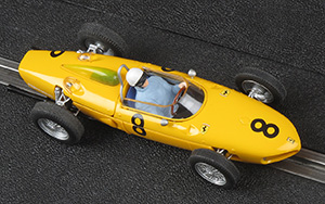 Scalextric C3033 Ferrari 156 - No.8 Scuderia Ferrari SpA SEFAC: 4th place, Belgian Grand Prix 1961. Olivier Gendebien - 04