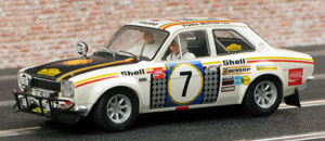 Scalextric C3099 Ford Escort RS1600 - #7 Shell. Winner, East African Safari Rally 1972. Hannu Mikkola, Gunnar Palm