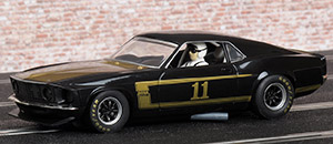 Scalextric C3230 Ford Mustang Boss 302 - No.11. Built by Kar Kraft for Trans-Am 1969. Modified for NASCAR GT by Smokey Yunick. DNF, NASCAR GT Talladega 1969 driven by Bunkie Blackburn