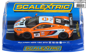 Scalextric C3287 McLaren MP4-12C GT3 - #21 Gulf Marine. 3rd place, Macau GT Cup 2011. Danny Watts - 12