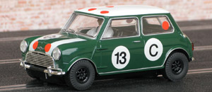 Scalextric C3302 Morris Mini Cooper S - #13. Winner, 1966 Gallaher 500, Mount Panorama, Bathurst. Bob Holden / Rauno Aaltonen