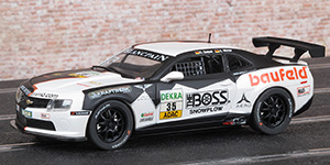 Scalextric C3391 Chevrolet Camaro GT.R - #35 The Boss / Baufeld. YACO Racing, ADAC GT Masters 2012, round 4, Nürburgring 14/15 July. Charlie Geipel / Achim Winter - 01