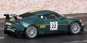 Scalextric C3427 Lotus Evora GT4 - #22, GDM Costruzioni. Scuderia Giudici, GT4 European Cup, Silverstone 2011, Stefano D'Aste - 02