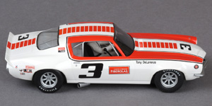 Scalextric C3431 - 1970 Chevrolet Camaro. #3 Team Owens Corning. Tony DeLorenzo, Trans-Am 1970 - 05