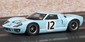 Scalextric C3533 Ford GT40 - #12 F.R.English Ltd / Comstock Racing Team. DNF, Le Mans 24 Hours 1966. Jochen Rindt / Innes Ireland - 01