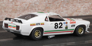Scalextric C3538 - 1970 Ford Mustang. #82 Castrol " BOSS GTX 302 ". Originally raced in Trans-Am 1970-72, now owned and raced ( 2005-2014 ) by Peter Hallford. - 02