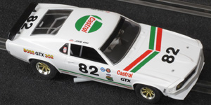 Scalextric C3538 - 1970 Ford Mustang. #82 Castrol " BOSS GTX 302 ". Originally raced in Trans-Am 1970-72, now owned and raced ( 2005-2014 ) by Peter Hallford. - 03