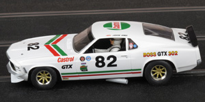 Scalextric C3538 - 1970 Ford Mustang. #82 Castrol " BOSS GTX 302 ". Originally raced in Trans-Am 1970-72, now owned and raced ( 2005-2014 ) by Peter Hallford. - 04