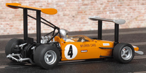 Scalextric C3544A McLaren M7C - #4. Bruce McLaren, Monaco Grand Prix 1969. Model represents double winged car as used during Thursday practice - 02