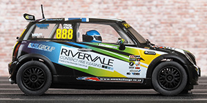 Scalextric C3606 BMW MINI Cooper S - #888 Rivervale. Chris Knox, Champion, MINI Challenge 2014 - 05