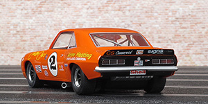 Scalextric C3611 - 1969 Chevrolet Camaro. #2 Arrow Heating / Custom Card. Joe Chamberlain: Bay Park, New Zealand 1970 & Pukekohe 1971 - 04