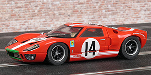 Scalextric C3630 Ford GT40 - #14 Scuderia Filipinetti. DNF, Le Mans 24 Hours 1966. Peter Sutcliffe / Dieter Spoerry - 01