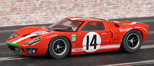 Scalextric C3630 Ford GT40 - #14 Scuderia Filipinetti. DNF, Le Mans 24 Hours 1966. Peter Sutcliffe / Dieter Spoerry