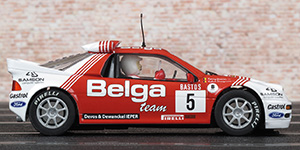 Scalextric C3637 Ford RS200 - #5 Belga. Winner, 24 Uren van Ieper 1986 (24 Hours of Ypres). Robert Droogmans / Ronny Joosten - 05