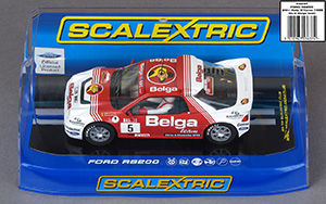 Scalextric C3637 Ford RS200 - #5 Belga. Winner, 24 Uren van Ieper 1986 (24 Hours of Ypres). Robert Droogmans / Ronny Joosten - 09