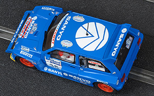 Scalextric C3639 MG Metro 6R4 - #35 Sanyo/Comet - Team Sanyo Rallying with Comet: DNF, Lombard RAC Rally 1986. Willie Rutherford / Bryan Harris - 07
