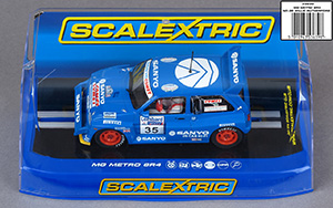 Scalextric C3639 MG Metro 6R4 - #35 Sanyo/Comet - Team Sanyo Rallying with Comet: DNF, Lombard RAC Rally 1986. Willie Rutherford / Bryan Harris - 09