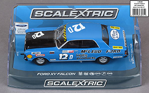 Scalextric C3696 Ford XY Falcon - #12 McLeod Ford Proprietary Limited: DNF, 1972 Hardie-Ferodo 500, Bathurst, Australia. John Goss - 09