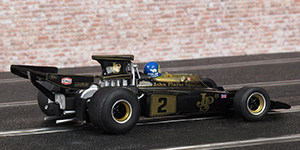 Scalextric C3703A Lotus 72E - #2 John Player Special. John Player Team Lotus: Winner, French Grand Prix 1973. Ronnie Peterson - 02
