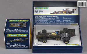 Scalextric C3703A Lotus 72E - #2 John Player Special. John Player Team Lotus: Winner, French Grand Prix 1973. Ronnie Peterson - 06