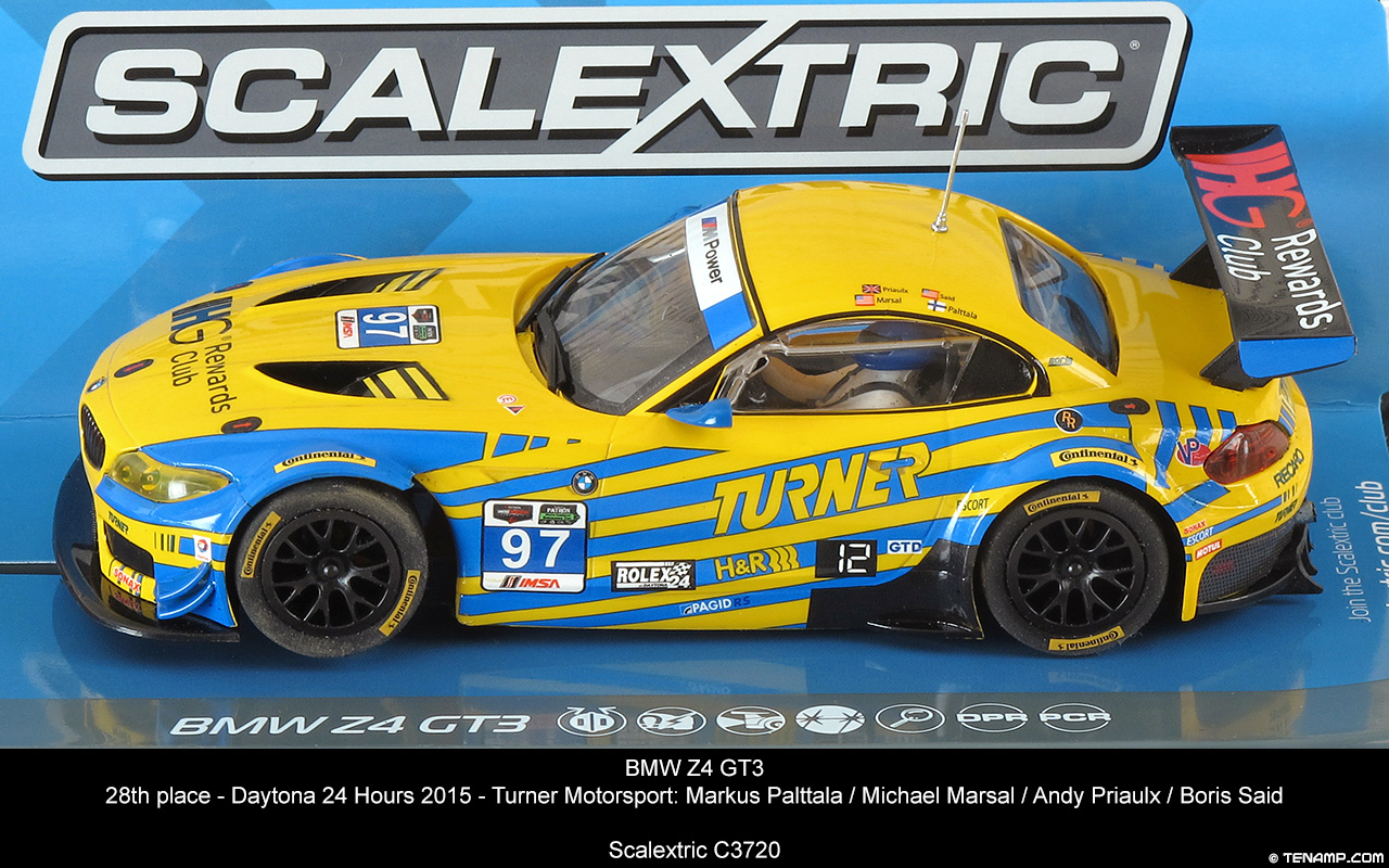 Scalextric C3720 BMW Z4 GT3 - #97 Turner Motorsports. Daytona 24h 2015
