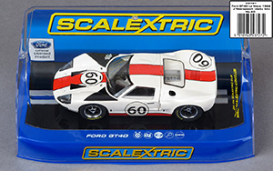 Scalextric C3727 Ford GT40 - #60 Essex Wire Corporation: DNF, Le Mans 24 Hours 1966. Jochen Neerpasch / Jacky Ickx - 09