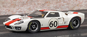 Scalextric C3727 Ford GT40 - #60 Essex Wire Corporation: DNF, Le Mans 24 Hours 1966. Jochen Neerpasch / Jacky Ickx