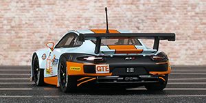Scalextric C3732 - Porsche 911 (991 RSR). Gulf Racing UK: European Le Mans Series 2015. 8th place, 1st GTE, Silverstone 4 Hours. Phil Keen / Mike Wainwright / Adam Carroll - 04